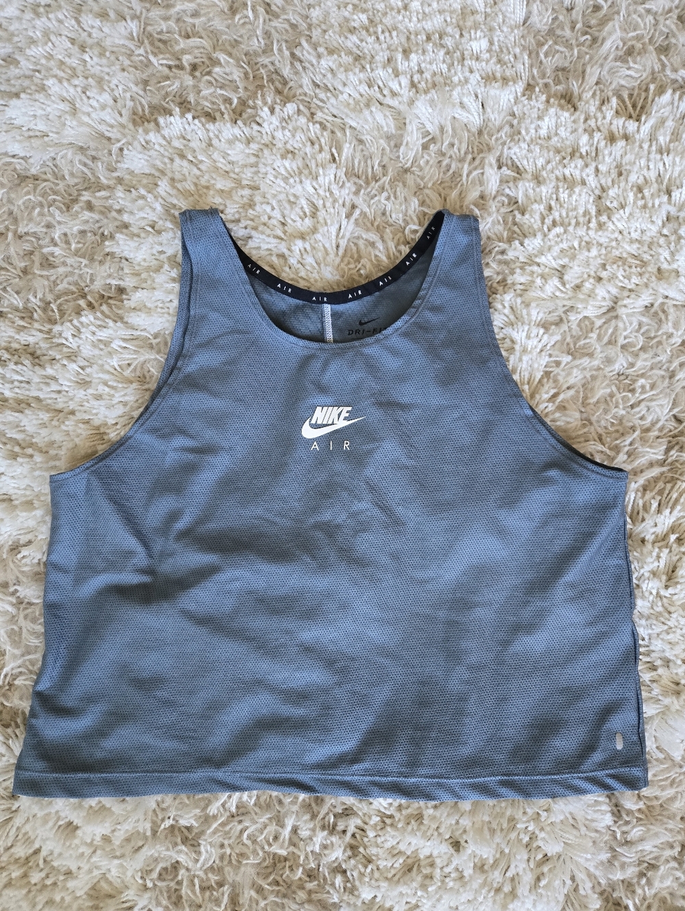 Nike Air Women's Cropped Tank Top in Slate Blue